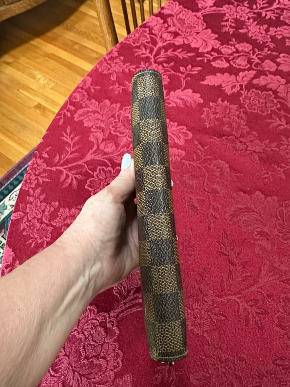 Louis Vuitton Brown Damier Ebene Long Zip Wallet